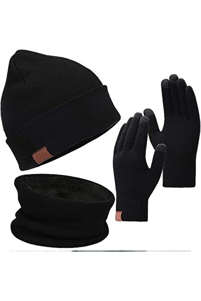 LinJie Winter Beanie Hat Scarf Set,Beanie Gloves Neck Warmer Set,Skull Caps F...
