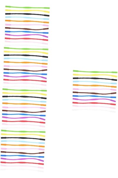 DOITOOL 60pcs Boy Girl Silicone Eyeglass Straps Durable Anti-skid Holders for...