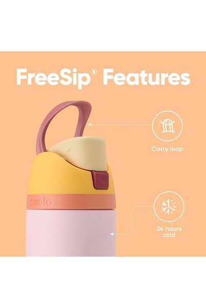 owala Free Sip Insulated Stainless Steel Sports Water Bottle with Straw Bpa Free Travel-Friendly from