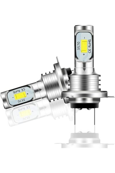 GENERAL 2 Pcs H7 LED Headlight Bulbs, 120W All Sides Emitting High Brightness...