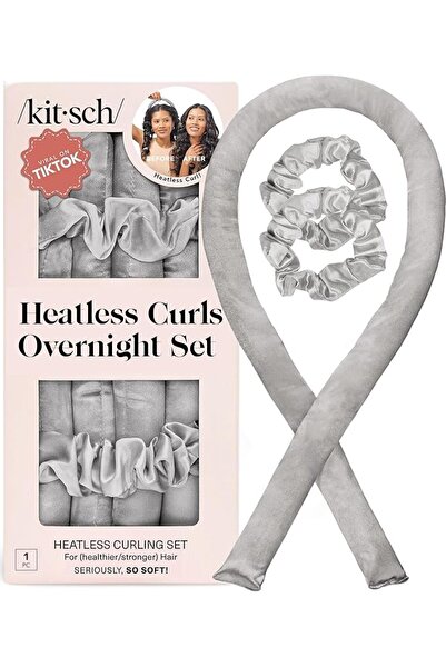 Kitsch Satin Heatless Curling Set - Hair Rollers for Heatless Curls | Heatles...