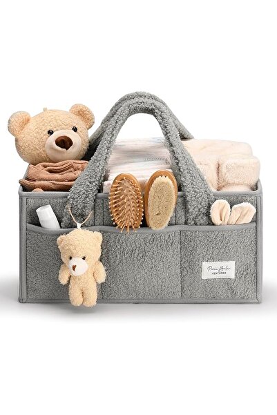 PeraBella Baby Diaper Caddy Organizer for Changing Table, Baby Storage Basket...