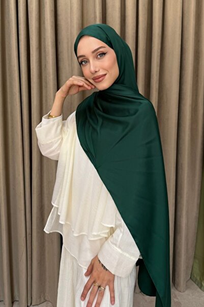 İmajButik Zümrüt Abiye Kristal İpek Şal