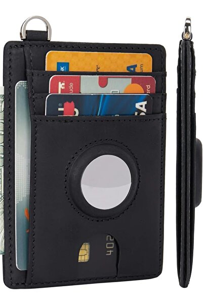 GENERAL LinsCraft Slim Minimalist Airtag Card Wallet for Men & Women, Small L...