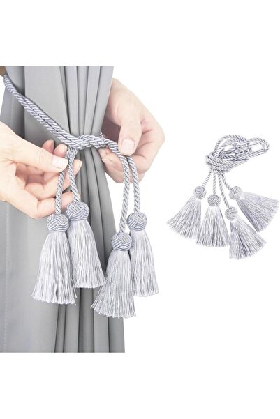 Morvena Picks Pachet de 2 snururi și frânghii ajustabile gri pentru fixarea d...