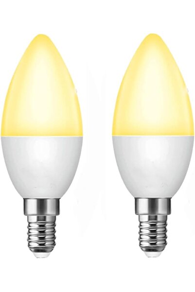 Generic عبوة من قطعتين من مصابيح LED على شكل شمعة E14 بقوة 7 واط، إضاءة دافئة...