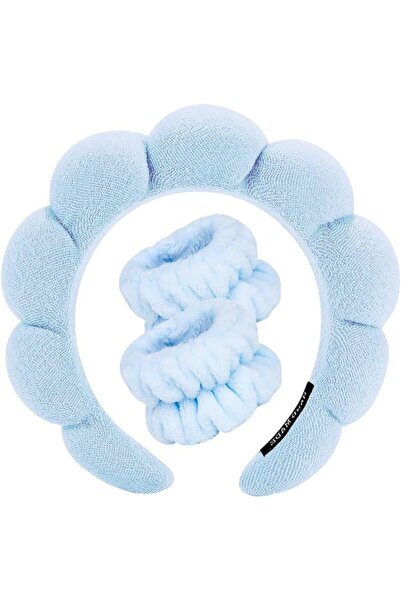 Tetizo Spa Headbands for Washing Face Wristband Set Sponge Makeup Skincare He...