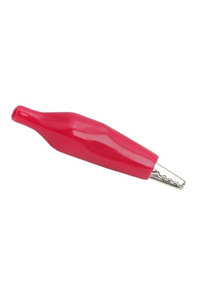 Alista Home Clemă crocodil roșie 35 mm cu izolație din PVC, conector electric 5A