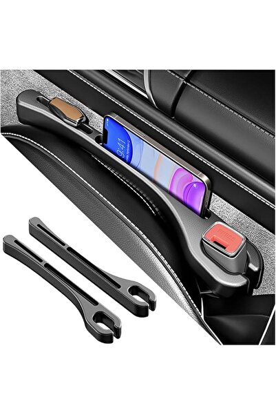 GENERAL 2PCS Car Seat Gap Filler Organizer with Phone Holder,[Upgrade Version...