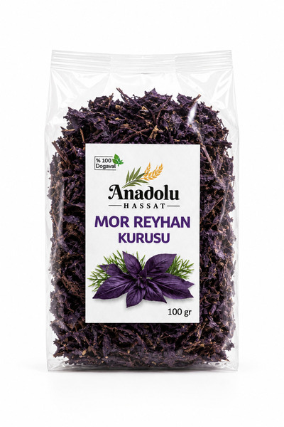 ANADOLU HASAT Mor Reyhan Kurusu 100 Gr – Kurutulmuş Doğal Mor Reyhan