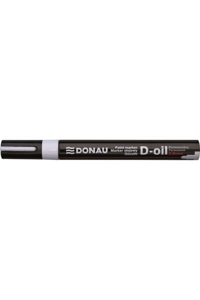 MC Micostore Marker cu vopsea DONAU D-Oil scriere de 2.8 mm Alb