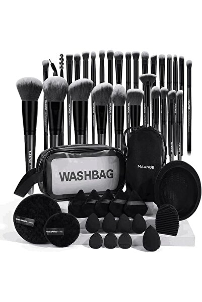 MAANGE Make Up Brush 30 Pieces Premium Synthetic Makeup Brush Set Professiona...