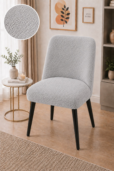 HalısHome Bohem Sandalye Örtüsü Jakarlı Kumaş Oval Bohem Sandalye Kılıfı