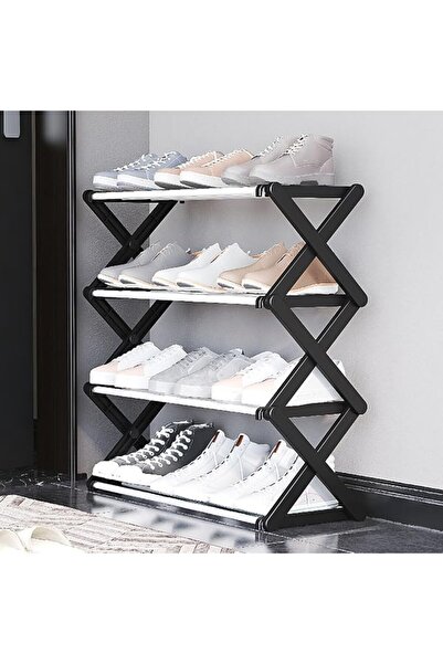 ECVV 4-Tier Foldable Shoe Rack - Space-Saving Organizer for Home & Closet - E...