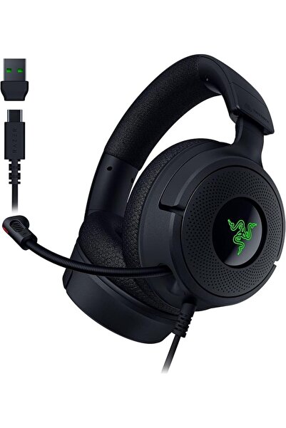 RAZER سماعة الألعاب السلكية كراكن V4 X: ميكروفون كارديويد - وسائد من الفوم ال...