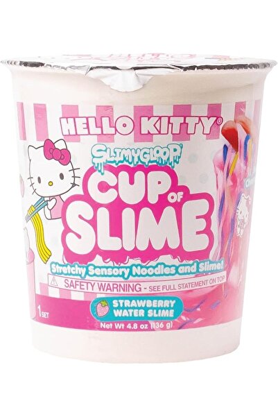 Horizon Group USA Hello Kitty SLIMYGLOOP Cup of Slime, 4.8 oz. Strawberry Pin...