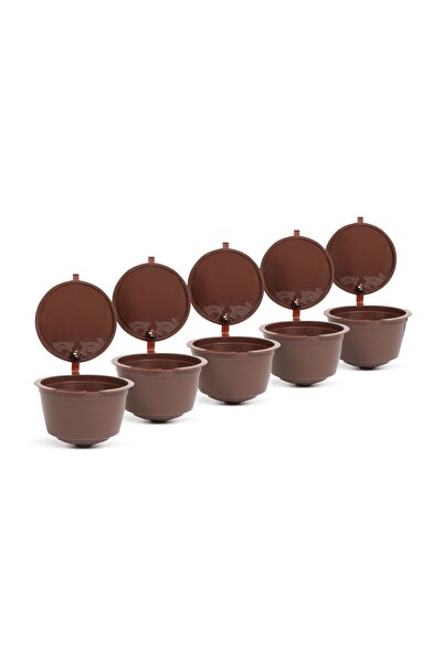 Alista Home Set de 5 capsule de cafea Dolce Gusto reutilizabile, din plastic,...