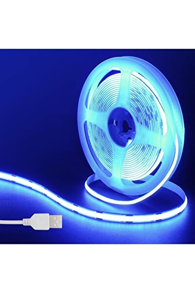 GENERAL شريط إضاءة LED بتقنية COB يعمل بـ USB 5 فولت، 9.84 قدم/3 متر، أزرق، 3...