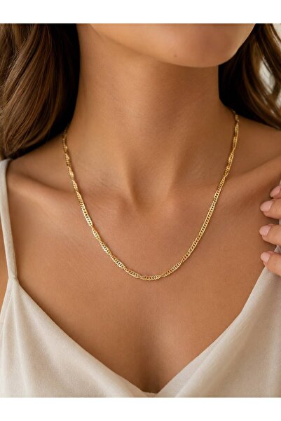 Caelvra Accessories Kadın Xuping Gold Renk Burgu Zincir Kolye İtalyan Model P...
