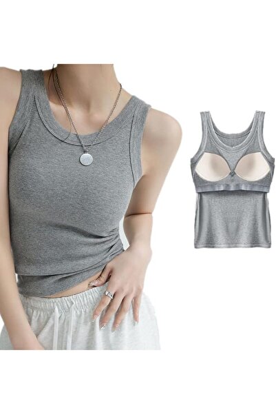 HOFEESEA Womens Tank Top with Bra, Ribbed Tank Tops with Built In Bras, modal...