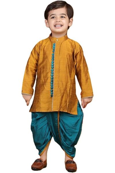 Polka Tots unisex-baby Festive Angrakha-1299_1 Angrakha Full Sleeve (pack of 2)