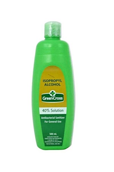 Green Cross Isopropyl Alcohol 40% Solution, Antibacterial Sanitizer, 500ml
