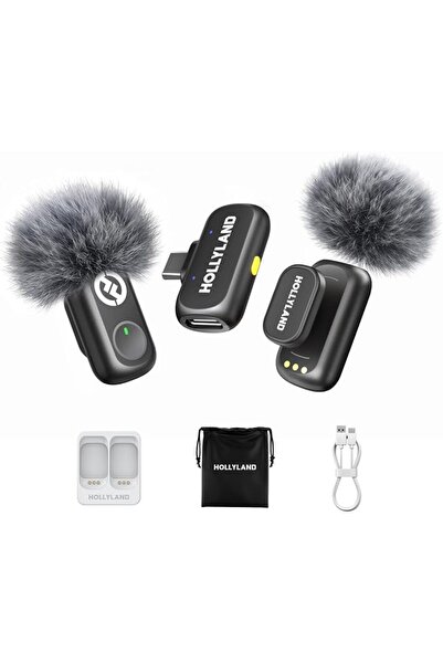 HollyLand Lark A1 Wireless Microphone for iPhone & Android, 48kHz/24-bit Stud...