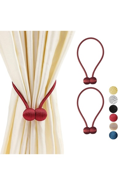 IM FineLife Magnetic Curtain Tiebacks 1 Pair Curtain Straps Strong Magnetic C...