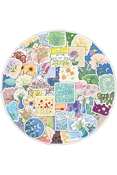 Generic 50 PCS Butterfly Stickers Pack Blue Lovely Waterproof Decals for Lapt...