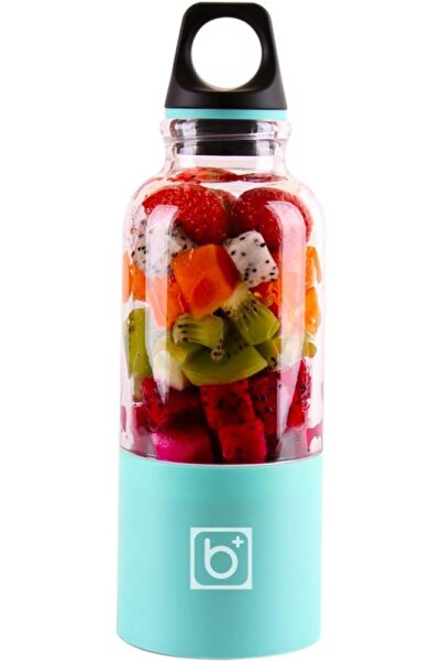 GENERAL Portable Mini Blender,500Ml Usb Rechargeable Electric Juicer Cup(Blue)