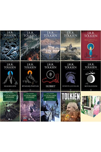 İthaki Yayınları Tolkien Külliyatı 19 Kitap - Yüzüklerin Efendisi - Hobbit - ...