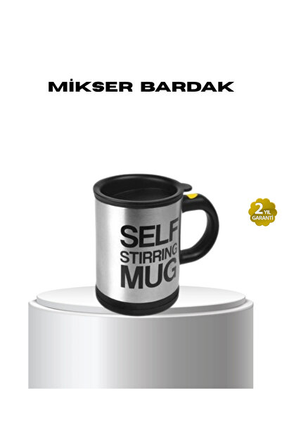 SORA GROUP Stainless Steel Self Stirring Smart Mug – Heat Insulated