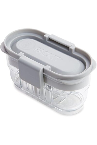 Generic Mod Mini Bento Food Storage Container, Steel Gray, Shatterproof Cryst...