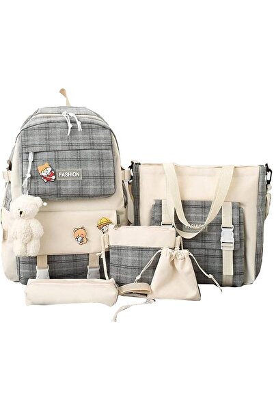 AUTOYSUR Toddler School Backpack for Kids and Adults 5Pcs Travel Backpack wit...