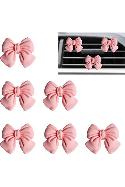 AZONEE Aromatherapy 6PCS Pink Bow Car Air Freshener Clips, Coquette Aesthetic...