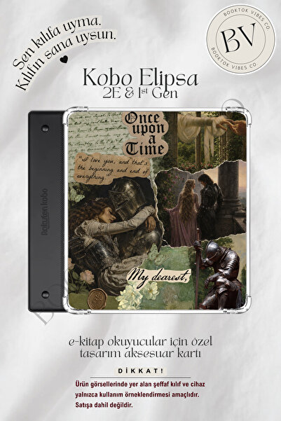 BookTok Vibes Co. Romantasy Once Upon A Time Temalı Insert - Kindle ve Kobo E...