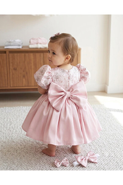 GOLD TEKSTİL Girl's Pink Fluffy Sparkling Birthday Dress - Evening Gown with ...