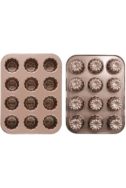 Generic 12-Cavity Professional Non-Stick Bakeware Set - Madeleine Pans, Canel...