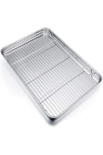 Generic Lonimia Stainless Steel Baking Sheet Set, Pan Bakeware and Cooling Ra...