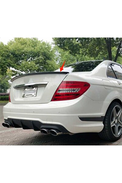 MERCEDES Σπόιλερ πορτμπαγκάζ σπορ C-Class W204 γυαλιστερό μαύρο