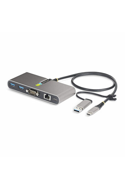 startech Σταθμός σύνδεσης USB-A / USB-C με 4K, PD, Ethernet, Ασημί (5G2A1SGBB...