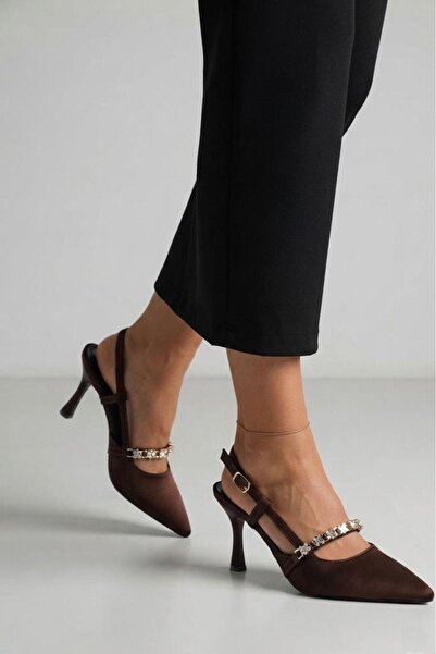 Papuçcity Sprs 3627 Women's Open-Back Heeled Shoes