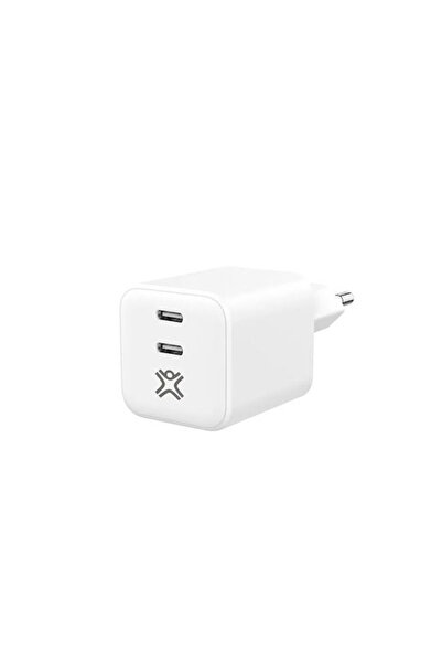 XtremeMac Ασύρματος φορτιστής με 2 θύρες USB-C, Παροχή ισχύος 65W, Λευκό (XWH...