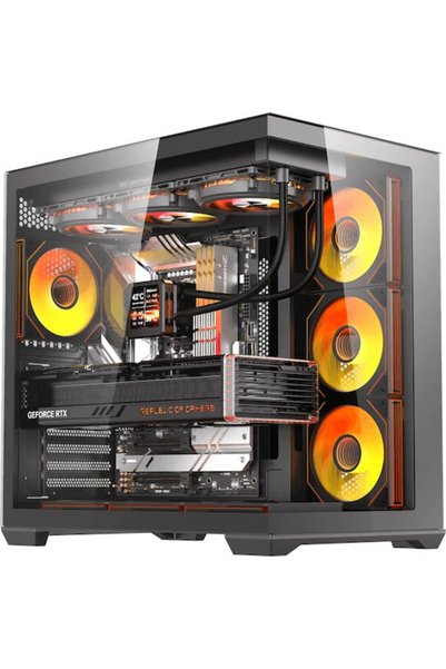 Other Darkflash C280 Gaming Mini Tower Θήκη Υπολογιστή με Πλαϊνό Παράθυρο και...