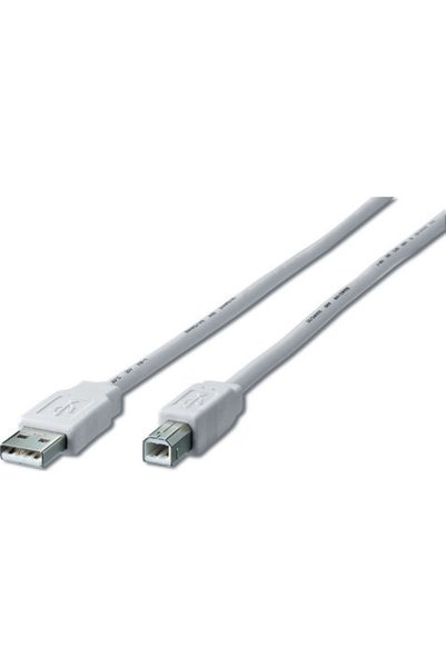 EQUIP Καλώδιο USB 2.0 1,8μ A-αρσενικό σε B-αρσενικό Διαφανές (128650)