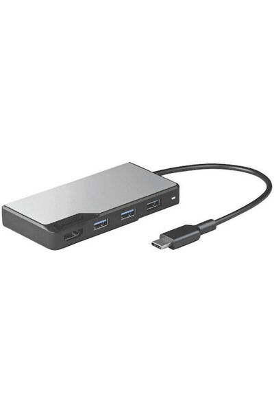 Alogic Διανομέας USB 4 Θυρών USB 2.0 με σύνδεση USB-A Γκρι Κωδικός: UAFUUA-SGR