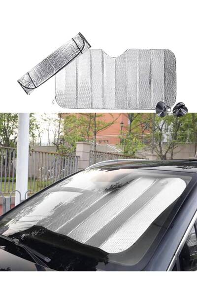 pınaxar Uv and Heat Preventive Auto Windshield Sunshade for Hyundai I20 Fiat ...