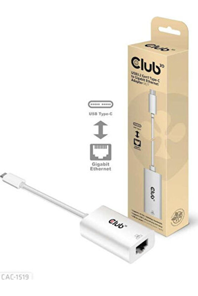 Other Club3D CAC-1519 Προσαρμογέας Δικτύου USB-C με Ενσύρματη Σύνδεση Gigabit...