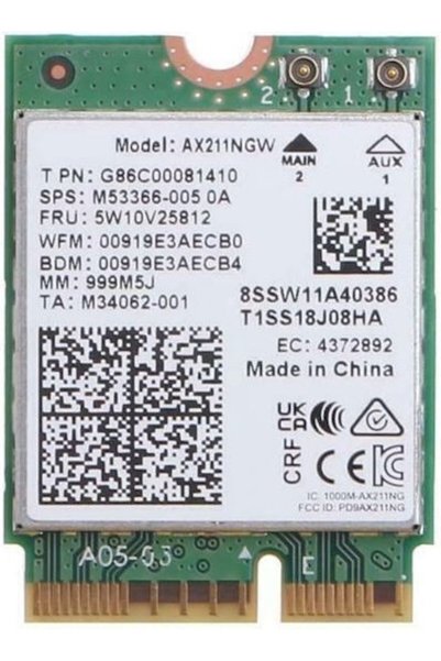 Intel Κάρτα Wi-Fi 6 M.2 (2400Mbps) Κάρτα Mini PCI-e Κωδικός: AX211.NGWG