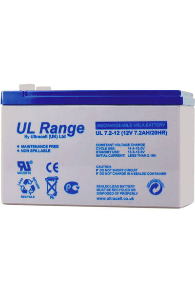 Ultracell Μπαταρία UPS UL 7.2-12 με χωρητικότητα 7.2Ah και τάση 12V, 1 τεμάχιο